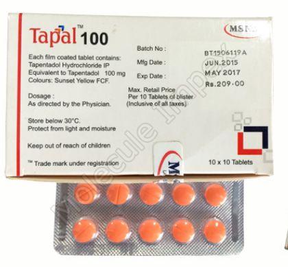 Tapentadol 100mg 180 pills pack
